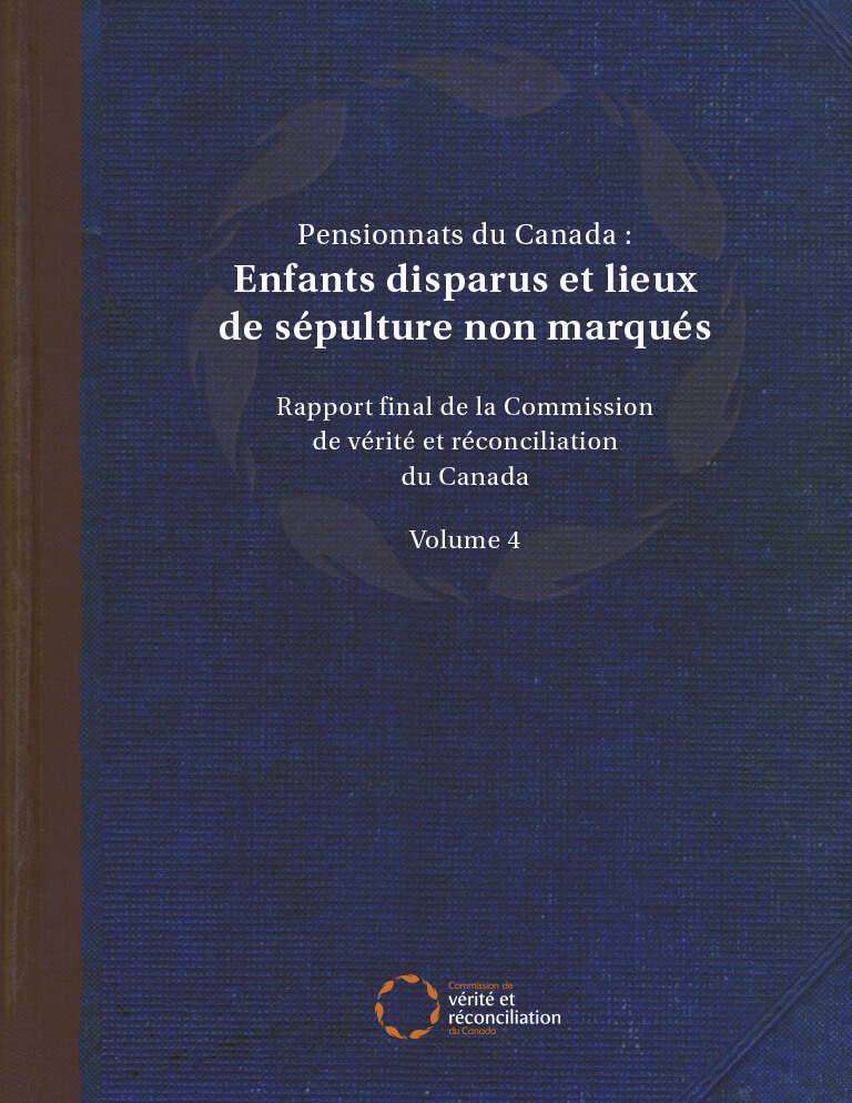 Couverture du document "Pensionnats du Canada : Enfants disparus et lieux de sépulture
                non marqués"