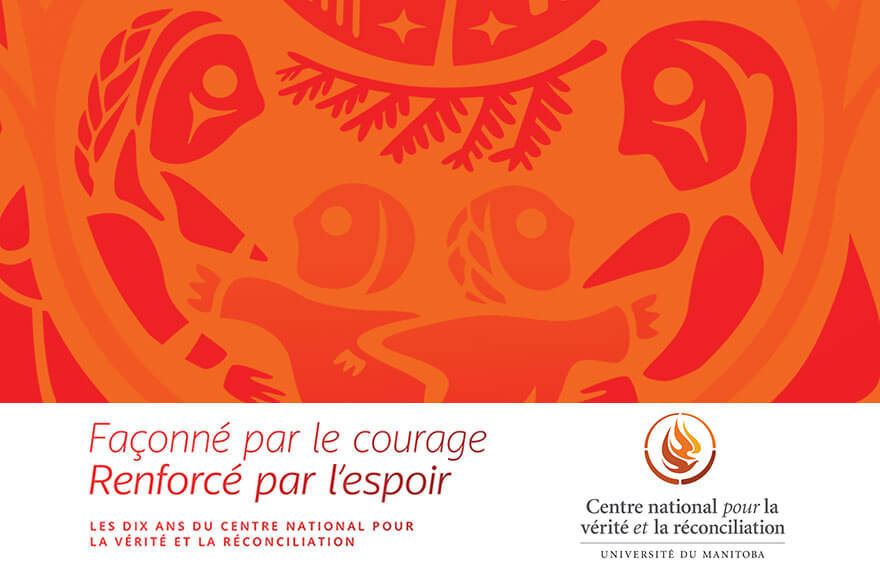 Annonce graphique des dix ans du Centre national pour la vérité et la réconciliation